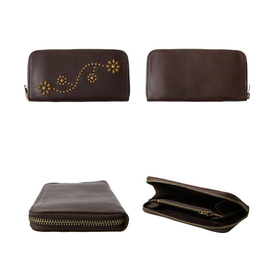 HTC / エイチティーシー ： Round Zip Long Wallet ZIPPER-WALLET-BRW