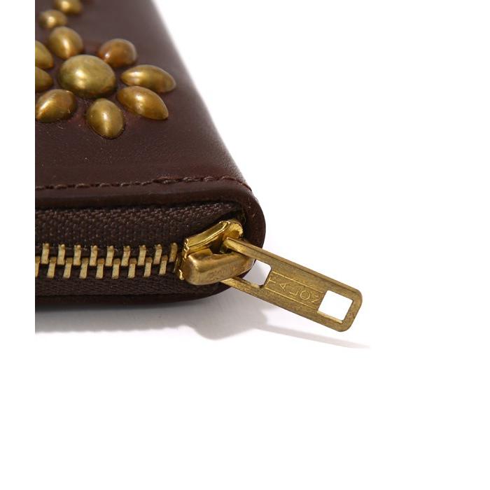 HTC / エイチティーシー ： Round Zip Long Wallet ： ZIPPER-WALLET-BRWの画像