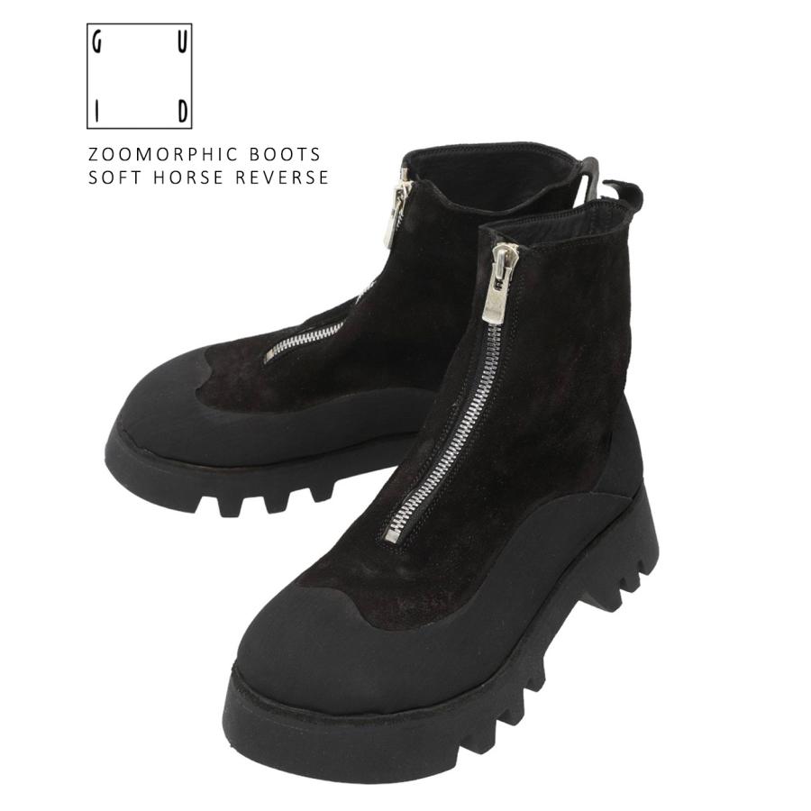 GUIDI / グイディ ： ZOOMORPHIC BOOTS SOFT HORSE REVERSE ZO06FZV 