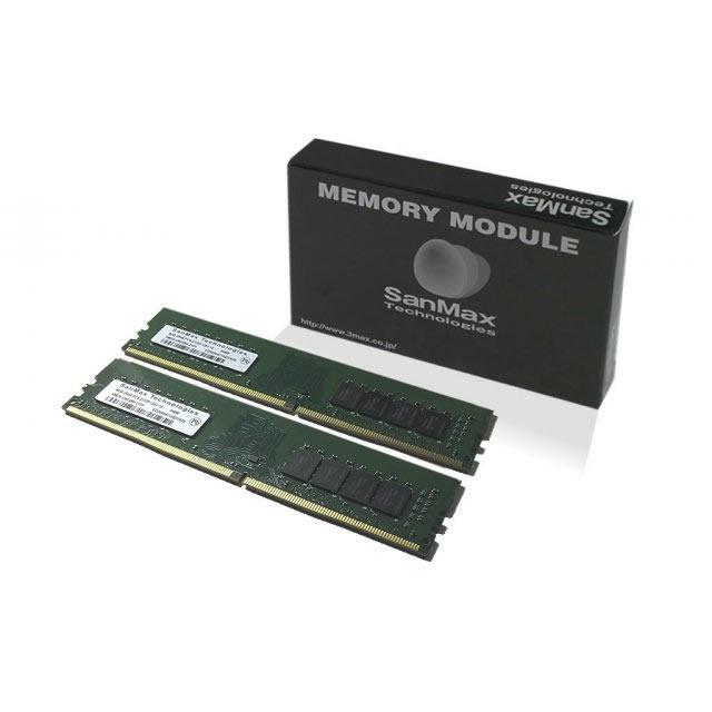 SanMax SMD4-U32G48H-24R-D デスクトップ用 DDR4 32GB 16GBx2枚組 オープニング 大放出セール デュアルセット SET DDR4-2400 1.2Volt 288pin JE CL17 無料