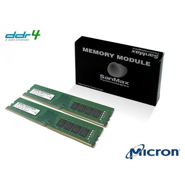 SanMax Micron SMD4-U32G48M-26V-D DDR4-2666 32GB(16GBx2枚組)｜Yahoo