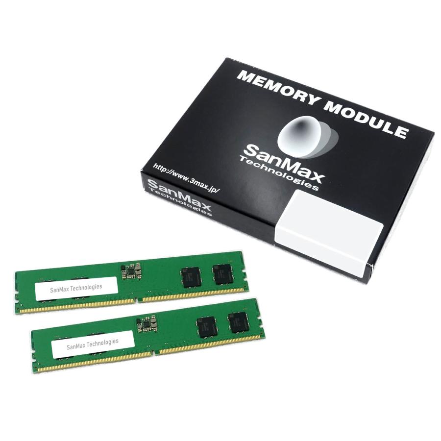 SanMax 32GB(16GB×2) DDR5 メモリー 2枚セット SanMax メモリー 16GB PC5-4800 2枚セット （計32GB） サンマックス