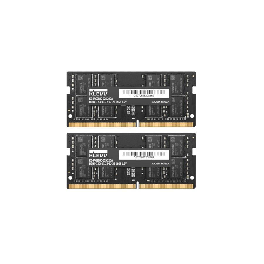 メモリー KLEVV DDR4 3200 64GB (32GB x 2) メモリー KLEVV DDR4 64GB (32GB x 2) 3200MHz KLEVV DDR4-3200 64GB