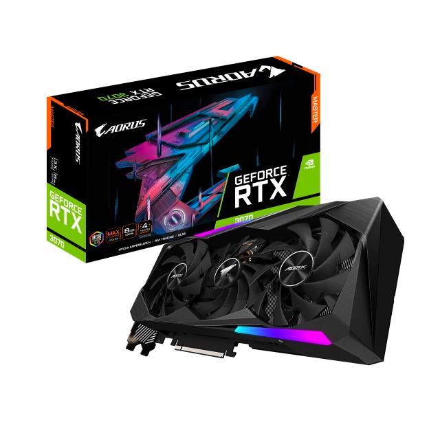 GIGABYTE AORUS GeForce RTX 3070 MASTER 8G GEFORCE RTX 3070 8GB 256-bit GDDR6 PCI Express対応ビデオカード