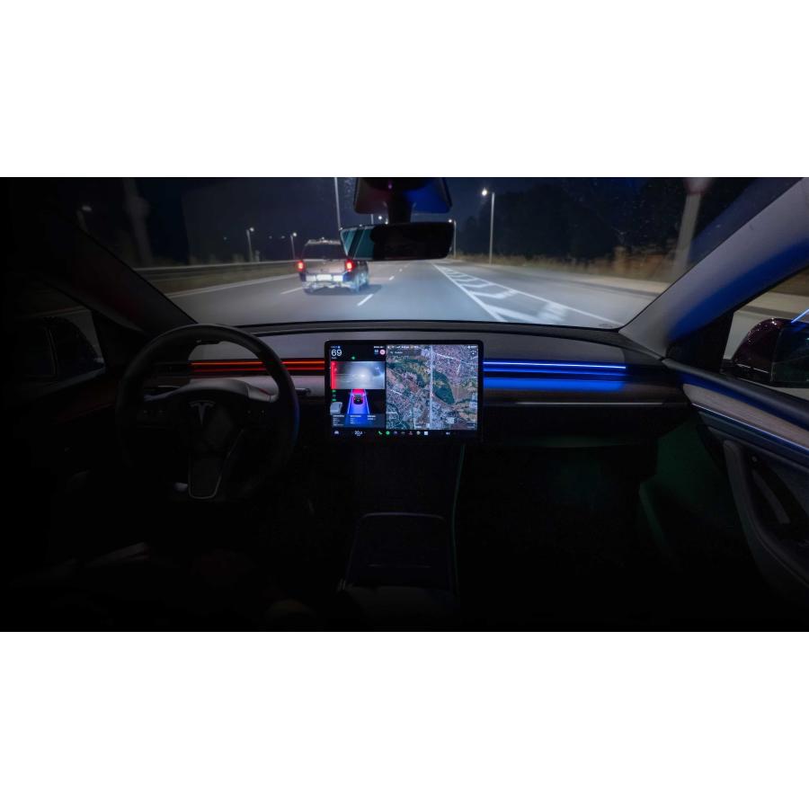 ENHANCE：TESLA/テスラ：S3XY STRIP：スマートLEDライト：MODEL Y
