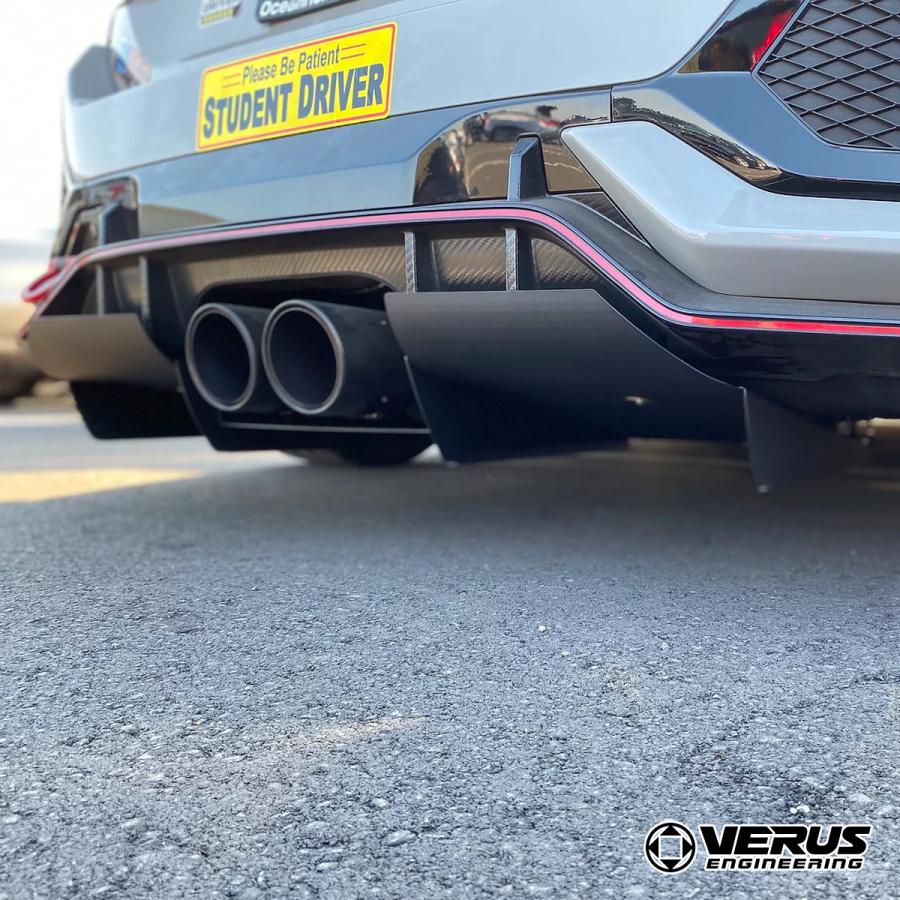 VERUS ENGINEERING(ヴェルス)：A0192A：ホンダ・シビックTYPE-R(FK8)対応リアディフューザー：アルミ＋パウダーコートの最高品質の画像