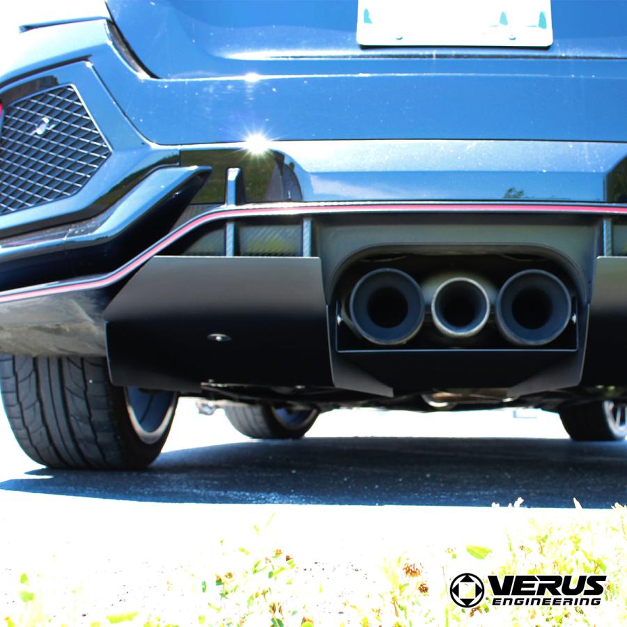 VERUS ENGINEERING(ヴェルス)：A0192A：ホンダ・シビックTYPE-R(FK8)対応リアディフューザー：アルミ＋パウダーコートの最高品質の画像