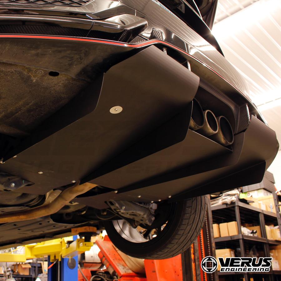 VERUS ENGINEERING(ヴェルス)：A0192A：ホンダ・シビックTYPE-R(FK8)対応リアディフューザー：アルミ＋パウダーコートの最高品質の画像