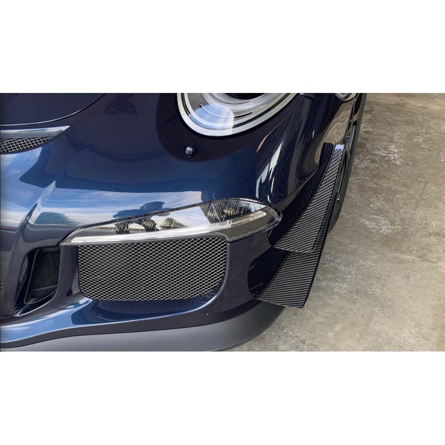 VERUS ENGINEERING(ヴェルス)：A0238A：ポルシェ：PORSCHE 991.1：GT3/GT3RS：デュアルダイブプレーン（カナード）：マットクリア仕上げの画像