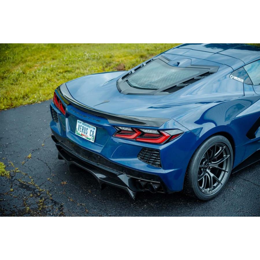 VERUS ENGINEERING（ヴェルスエンジニアリング）：A0302A：カーボンダックテールリアスポイラー：C8：コルベットスティングレーの画像