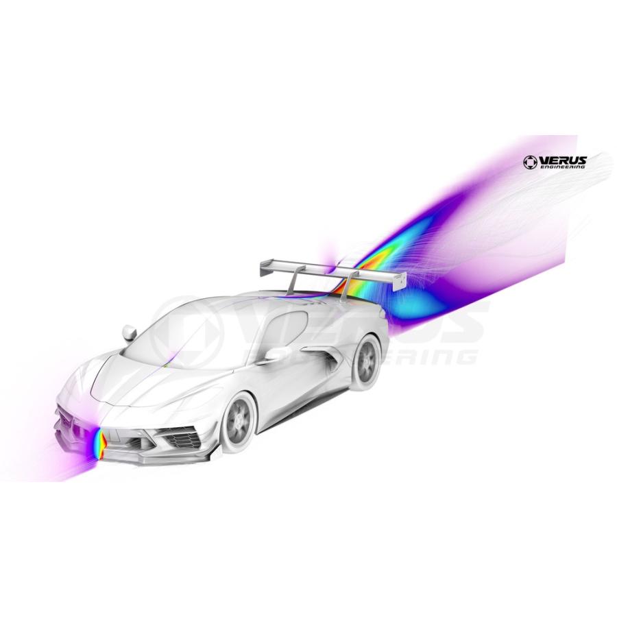 VERUS ENGINEERING（ヴェルスエンジニアリング）：A0302A：カーボンダックテールリアスポイラー：C8：コルベットスティングレーの画像