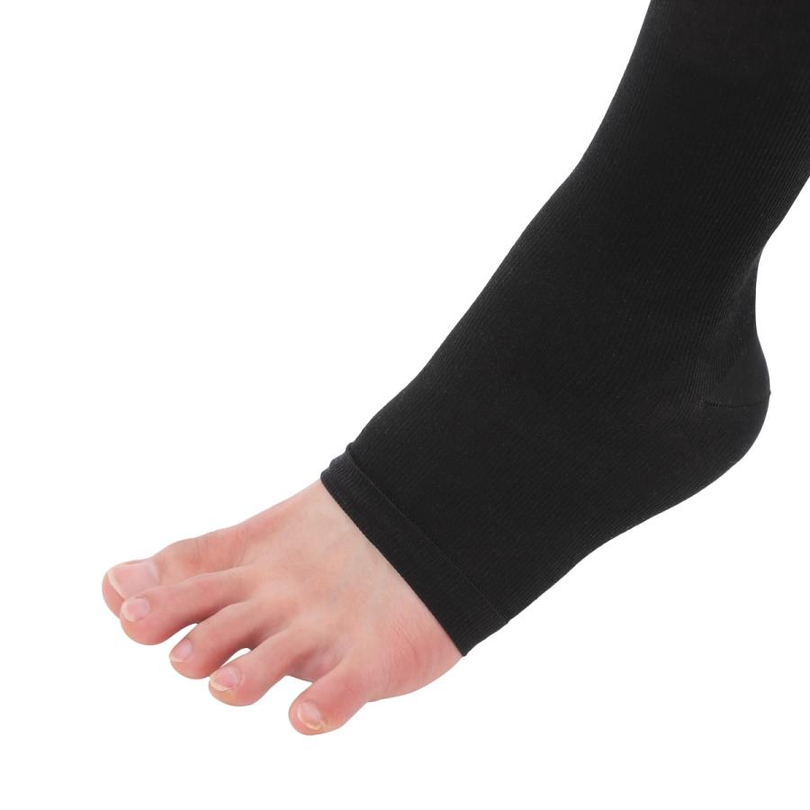 弾性ストッキング 着圧ソックス 医師監修 弾性ソックス Dr.feel 綿混 ブラック 1足入り 両足用 綿素材 | Dr.Feel | 18