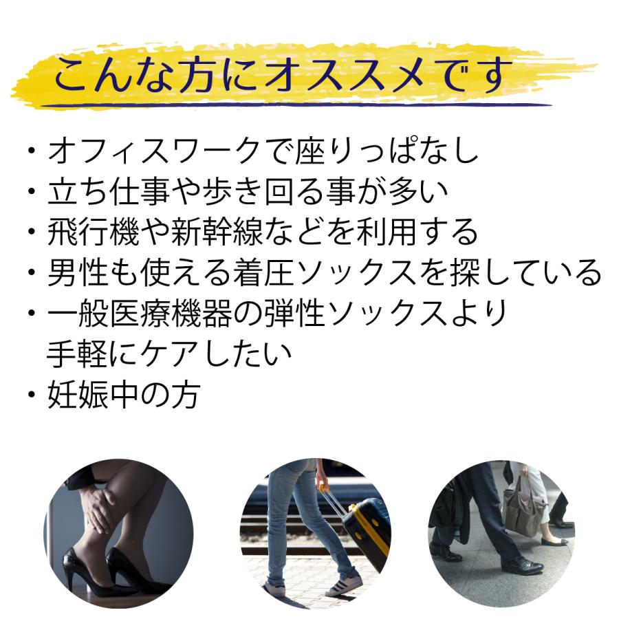 弾性ストッキング 着圧ソックス 医師監修 弾性ソックス Dr.feel 綿混 ブラック 1足入り 両足用 綿素材 | Dr.Feel | 12