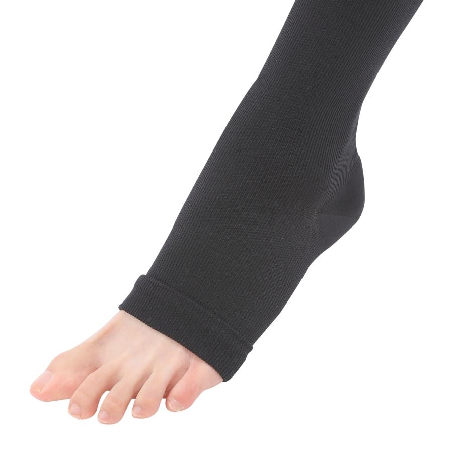 弾性ストッキング 着圧ソックス 医療用 Dr.feel Night ロング 足首21hPs 弱圧 ブラック 1足入り 両足用 むくみ | Dr.Feel | 13