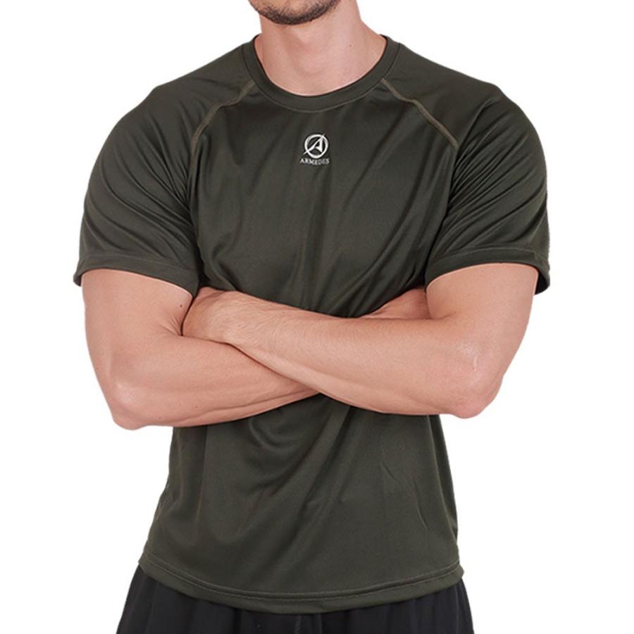 メンズ シャツ 半袖 ルーズフィット Tシャツ スポーツ ジム ジョギング ランニング サッカー ウェア ゴルフ シャツ スーツ インナー 春物 夏 秋 冬 丸首 Ar191 アルメデスストア 通販 Yahoo ショッピング
