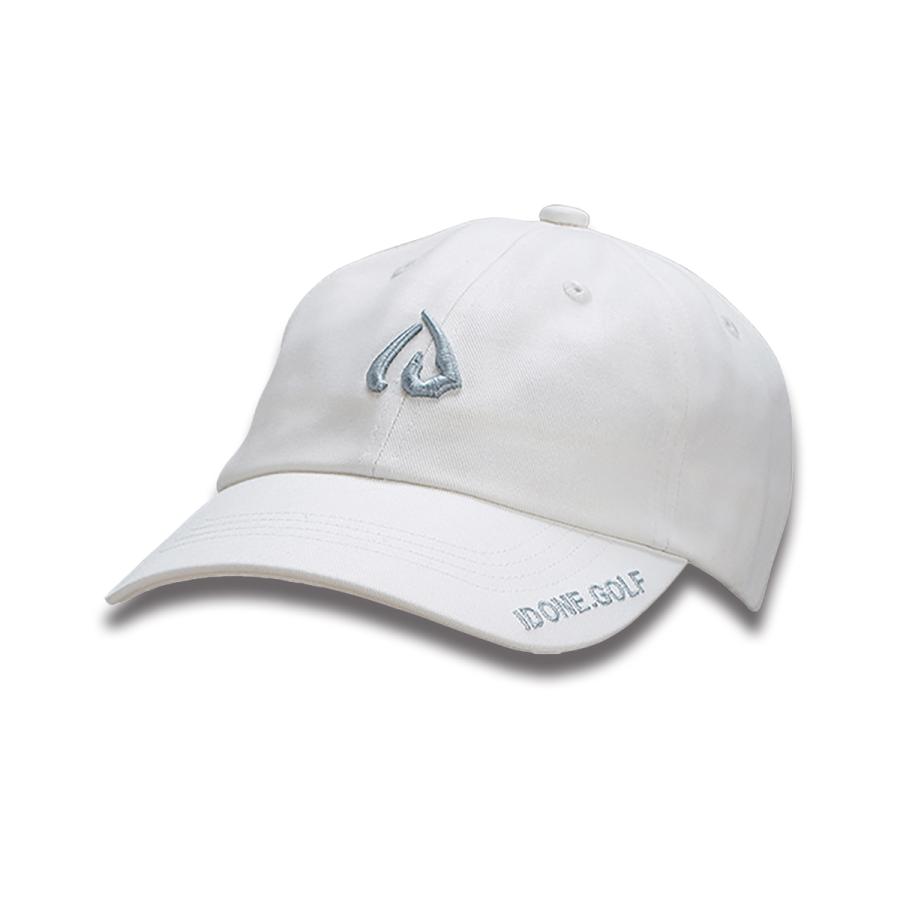 IDone キャップ ゴルフ ホワイト ソフト ロゴ サイズアジャスター付