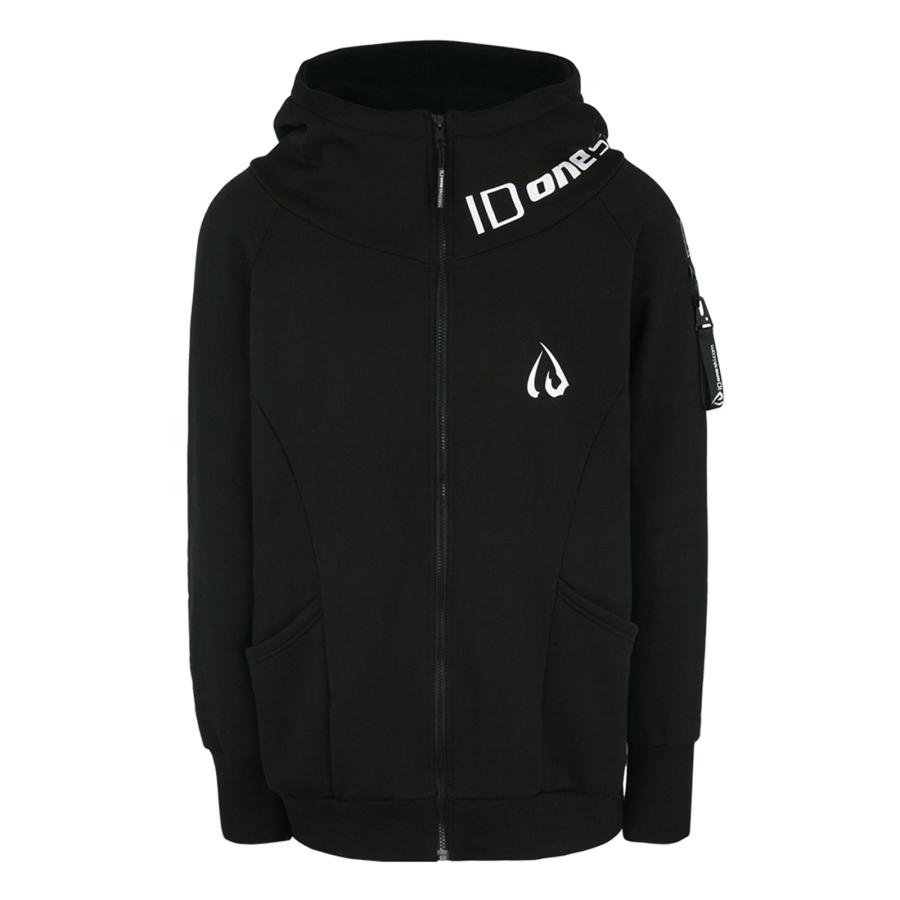 ID one（アイディーワン） フーディー パーカー HOODY BK : アルメデス