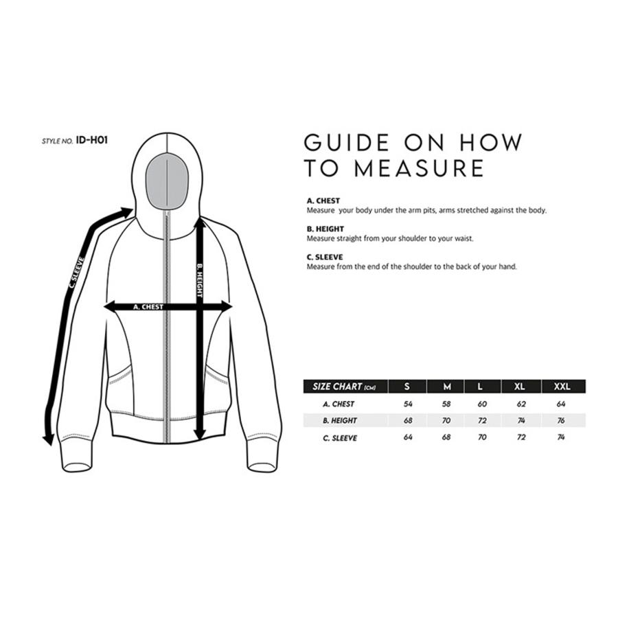 ID one（アイディーワン） フーディー パーカー HOODY BK : アルメデス