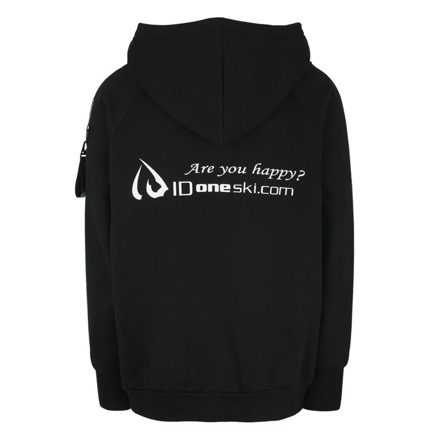 ID one IDone フーディー パーカー HOODY BK アイディーワン : アルメ