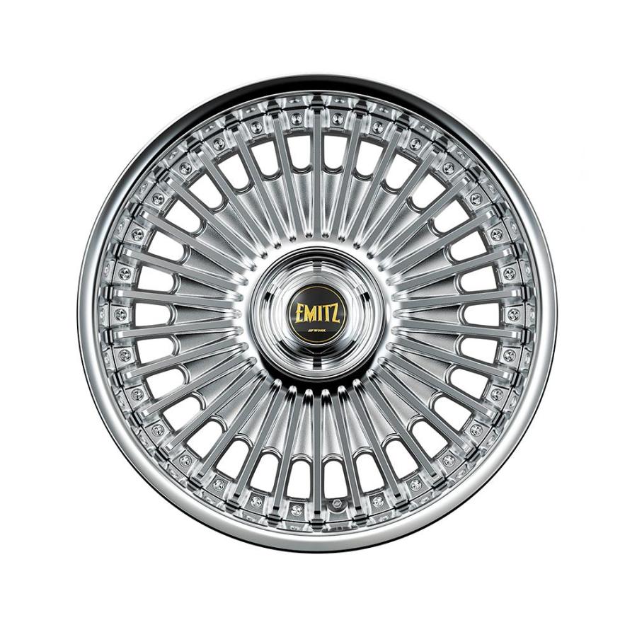 WORK - EMITZ イミッツ 12.5j 20in リバーか細い クロームメッキ 銀輪 1本 細工物