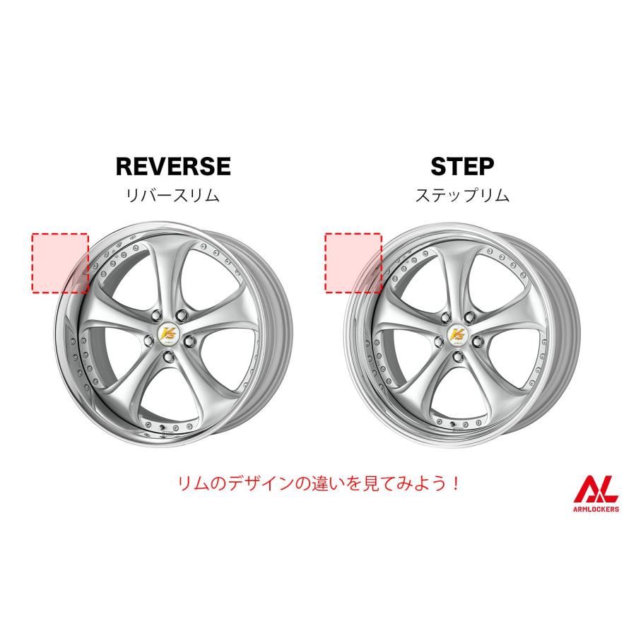 WORK VS KF# 9.5j 19インチ リバースリム ブリリアントシルバー