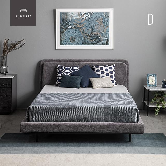 ARMONIA ベッド ベッドフレーム ダブルサイズ D bed 布地 ARMONIA ベッド ベッドフレーム ダブルサイズ D bed 布地