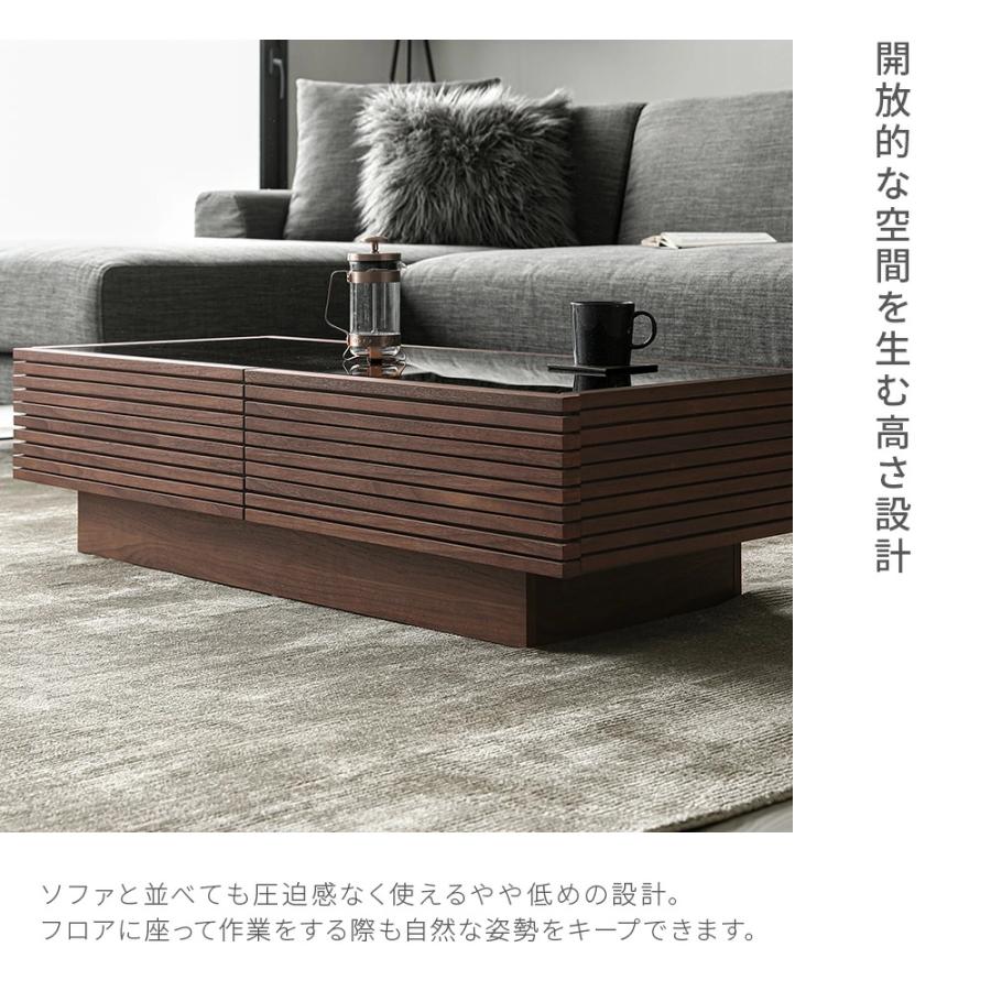 センターテーブル 1200 Enorme 木製 ナチュラル 正方形 アルモニア 机