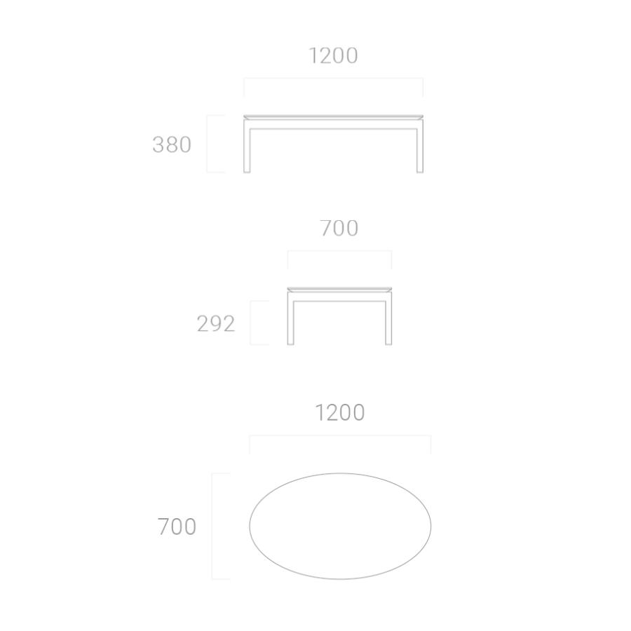 センターテーブル おしゃれ 楕円形 120×70cm セラミック ホワイト ローテーブル アルモニア｜armonia｜15