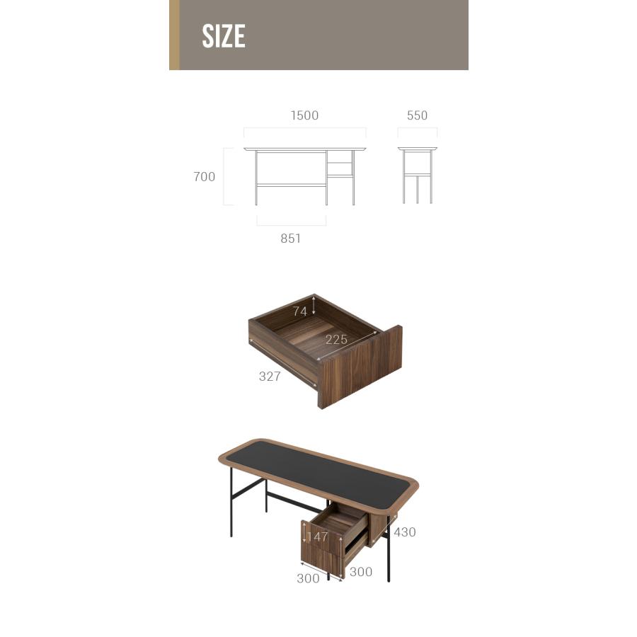 ARMONIA（アルモニア） デスク パソコンデスク 収納 ラック シェルフ