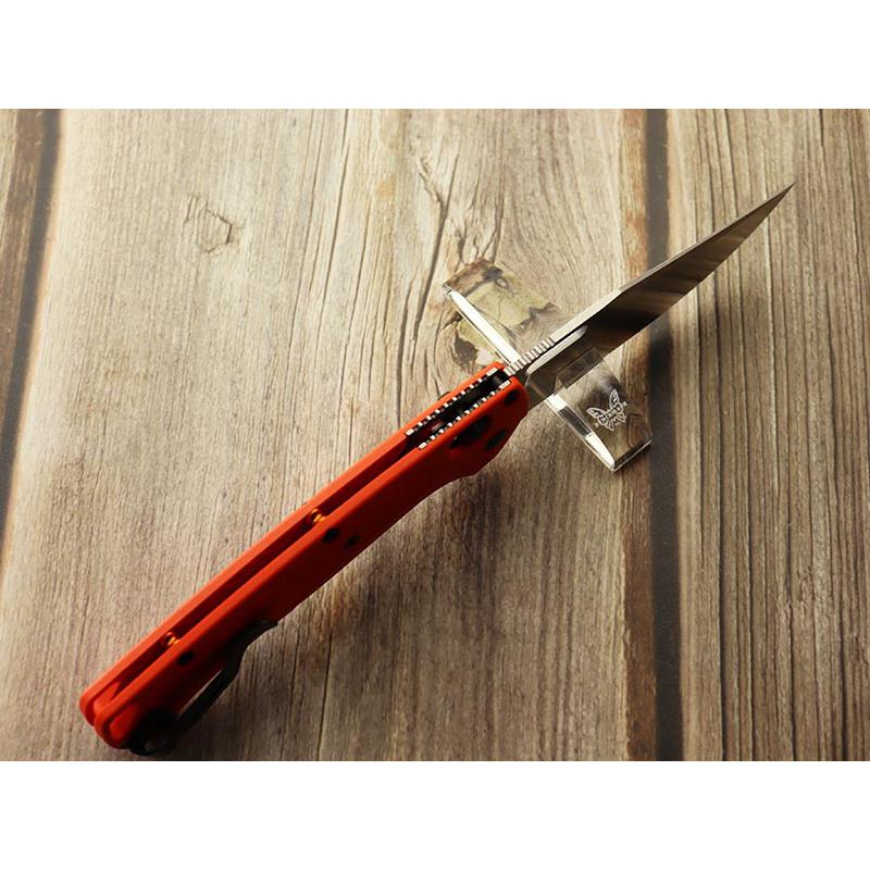 ベンチメイド 15535 CPM-154 ターゲットアウト 直刃 オレンジハンドル