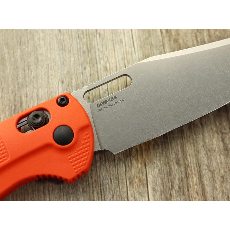 Benchmade (ベンチメイド)﻿バタフライナイフ ベンチメイド 15535 CPM-154 ターゲットアウト 直刃 オレンジハンドル