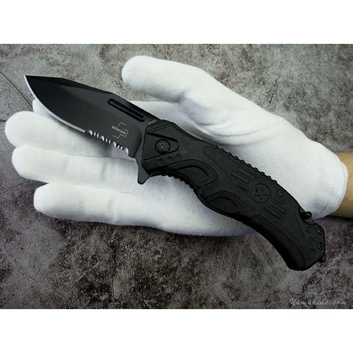 ボーカー プラス 折りたたみナイフ セイバー 2 ガットフック ガラスブレーカー 01BO321 BOKER Plus Savior 2 Folding knife_7