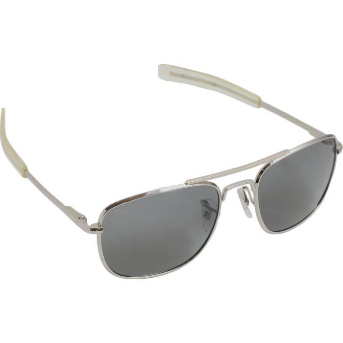 ハンビー パイロット 偏光 サングラス 52mm バヨネット グレーレンズ シルバーフレーム ,HUMVEE Pilot Sunglasses ...
