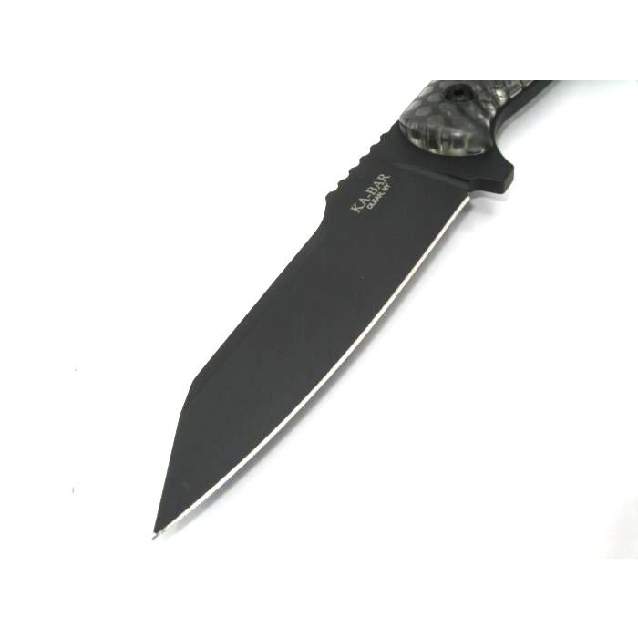 ケーバー 7702 レス・ジョージ クールネーム - リバースタントー ブラック直刃 KA-BAR Les George Cool Name - Reverse Tanto 【日本正規品】