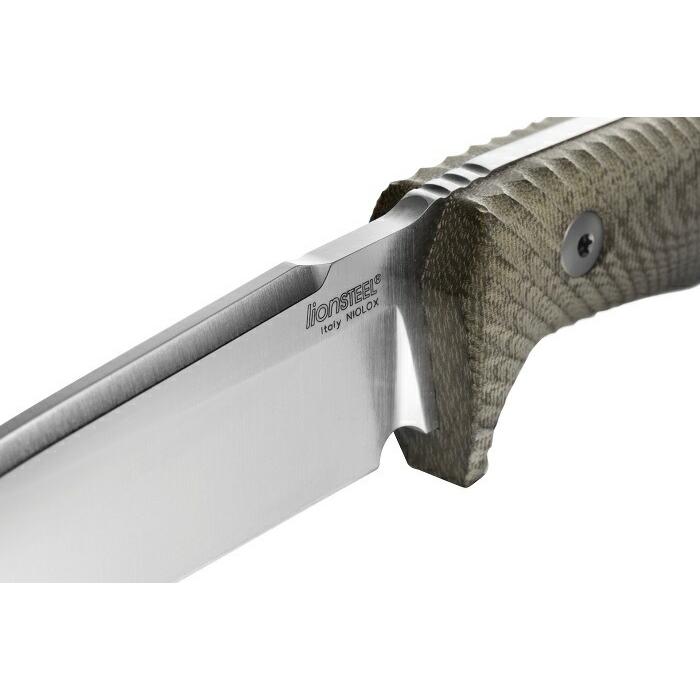 ライオンスチール T5 アウトドア ナイフ Niolox鋼 グリーン マイカルタ  