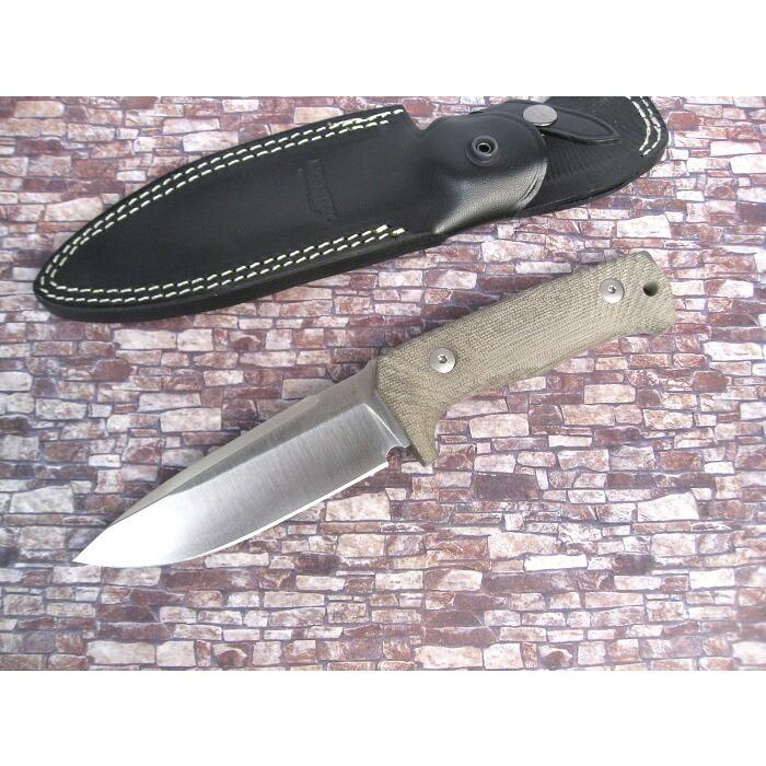 ライオンスチール T5 アウトドア ナイフ Niolox鋼 グリーン マイカルタ  