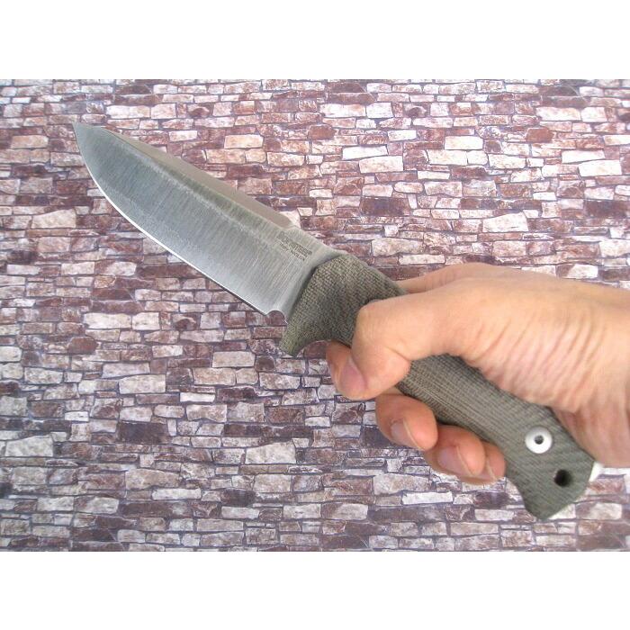 ライオンスチール T5 アウトドア ナイフ Niolox鋼 グリーン マイカルタ  