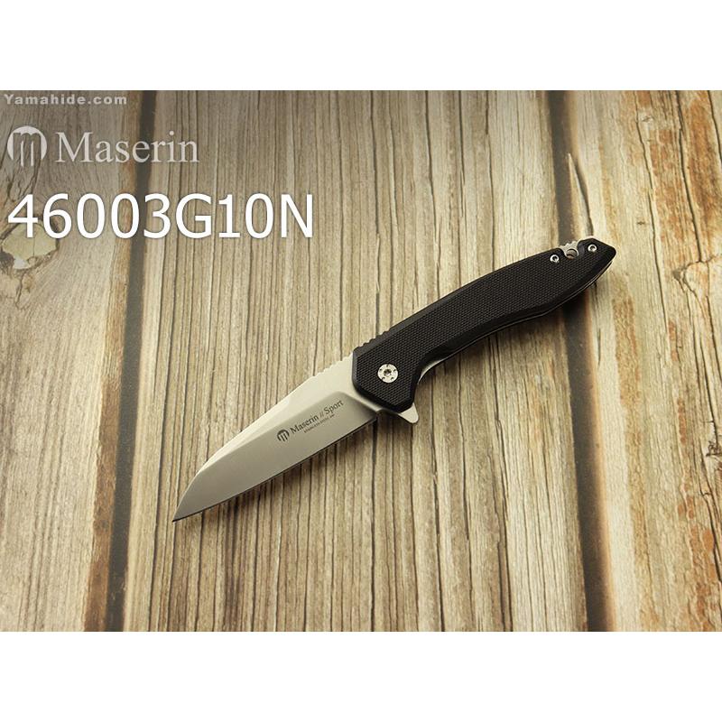 マセリン 46003G10N スポーツ フリッパー ライナーロック 折り畳みナイフ,Maserin Sport folding knife
