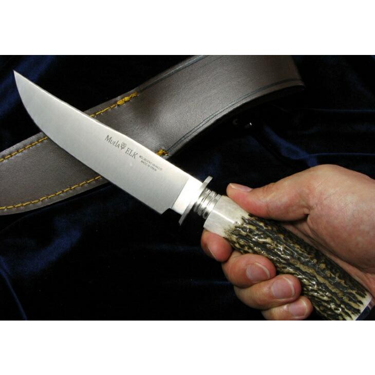 Muela ムエラ ELK-14A.I エルク 146mm スタッグハンドル シースナイフ_3