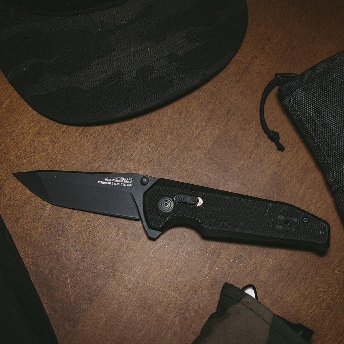 ソグ/SOG ビジョン XR MK3 ブラックアウト 直刃 CTS-XHP鋼/G10 