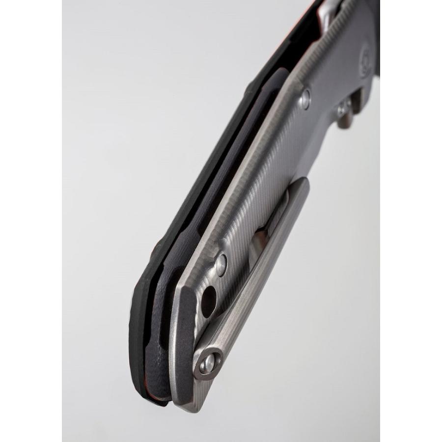 ライオンスチール TRE-GBK フリッパー 折り畳みナイフ M390鋼 G10 