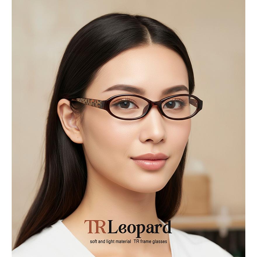【ブルーライトカット 中近両用メガネ】TRレオパード［全額返金保証］メガネ 眼鏡 男性 女性 メンズ レディース PC パソコン おしゃれ 老眼鏡 リーディンググラス ブルーライトカット 中近両用メガネ】TRレオパード［全額返金保証