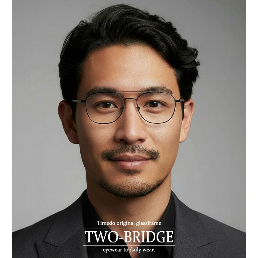 遠近両用メガネ】ツーブリッジ KT709［全額返金保証］老眼鏡 おしゃれ