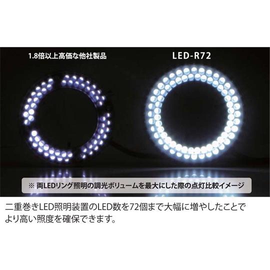 実体顕微鏡用LEDリング照明/LED-R72 : アームス ヤフー店 - 通販