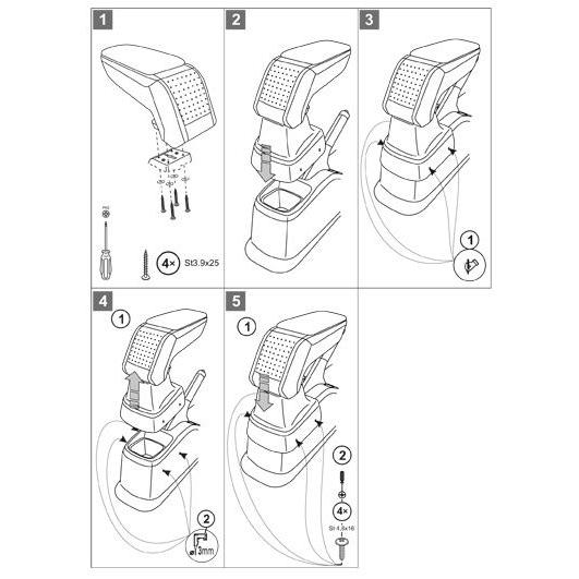 スズキ SX4 '06-'14 専用アームレスト ラティ アームスターS スリムタイプ センターコンソールボックス 肘掛 収納 Rati ArmsterS SUZUKI SX4｜armster｜12