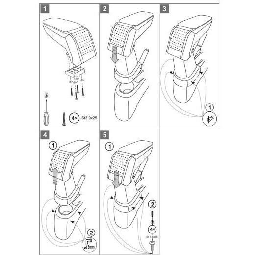 トヨタ ヴィッツ 90系 '07-'10 専用アームレスト ラティ アームスターS スリムタイプ センターコンソールボックス 肘掛 収納 Rati ArmsterS TOYOTA Vitz | ヴィッツ | 08