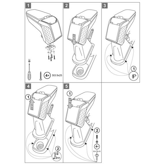 ルノー ルーテシアIV RS含む '13-'20 専用アームレスト アームスター2 モバイルタイプ センターコンソールボックス 肘掛 Rati Armster2 RENAULT LUTECIA4 CLIO4｜armster｜19