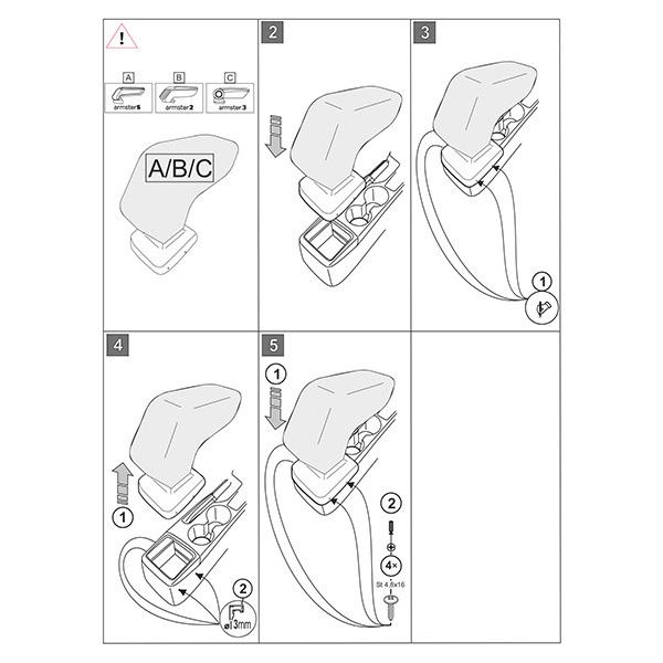 マツダ CX-3 DK系 '15- 専用アームレスト ラティ アームスター3 最新タイプ センターコンソールボックス 肘掛 収納 Rati Armster3 MAZDA CX-3 | シーエックス | 08