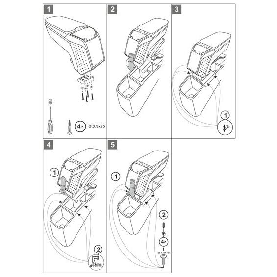 ホンダ フィット GK系　'13-'20 専用アームレスト ラティ アームスター2 モバイルタイプ センターコンソールボックス 肘掛 収納 Rati Armster2 HONDA FIT GK｜armster｜17