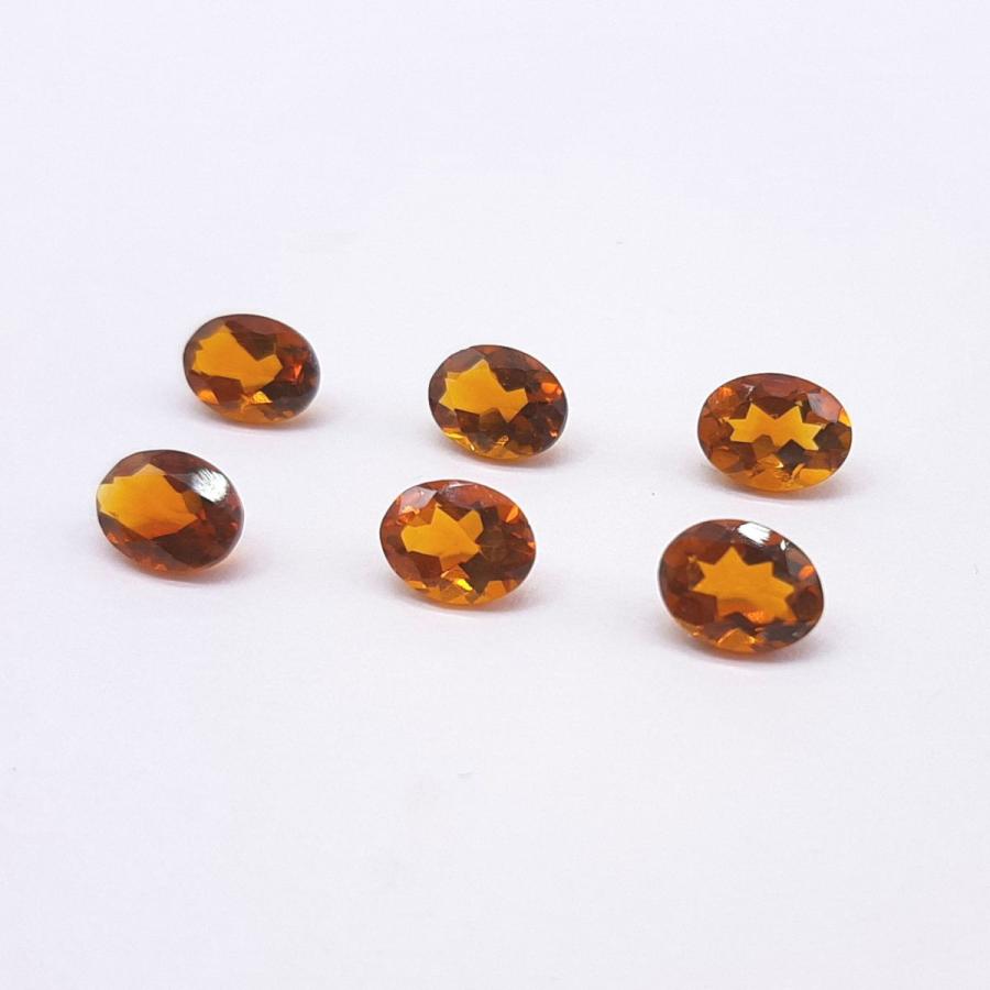 天然石ルース（裸石）・マディラシトリン ルース / オーバル【6x8mm